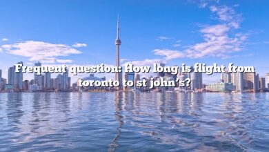 Frequent question: How long is flight from toronto to st john’s?