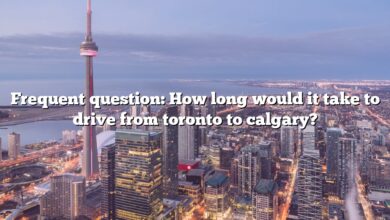 Frequent question: How long would it take to drive from toronto to calgary?