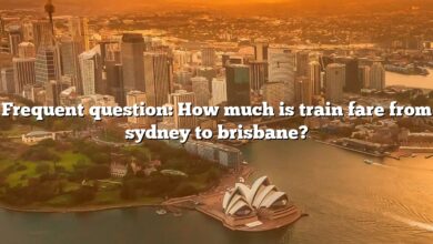 Frequent question: How much is train fare from sydney to brisbane?