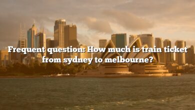 Frequent question: How much is train ticket from sydney to melbourne?