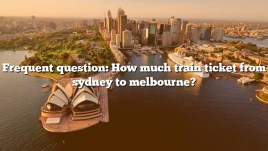 Frequent question: How much train ticket from sydney to melbourne?