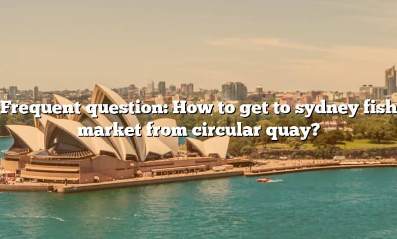 Frequent question: How to get to sydney fish market from circular quay?