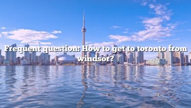 Frequent question: How to get to toronto from windsor?