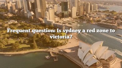 Frequent question: Is sydney a red zone to victoria?