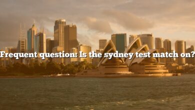 Frequent question: Is the sydney test match on?