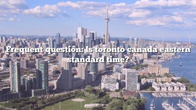 Frequent question: Is toronto canada eastern standard time?