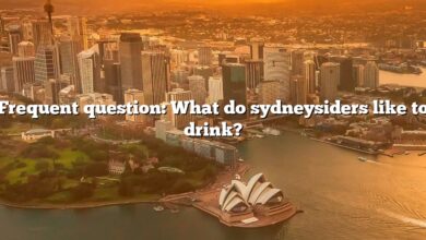 Frequent question: What do sydneysiders like to drink?