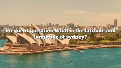 Frequent question: What is the latitude and longitude of sydney?