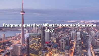 Frequent question: What is toronto time zone utc?