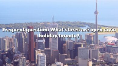 Frequent question: What stores are open civic holiday toronto?