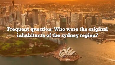 Frequent question: Who were the original inhabitants of the sydney region?