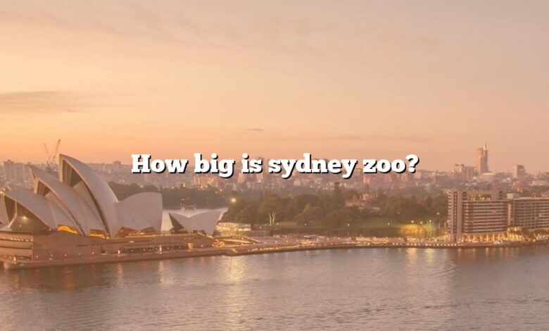 How big is sydney zoo?