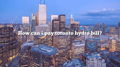 How can i pay toronto hydro bill?
