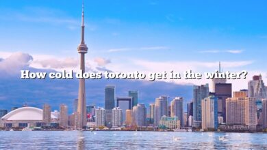 How cold does toronto get in the winter?