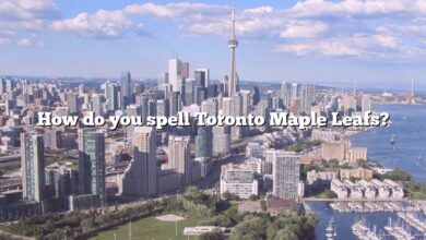 How do you spell Toronto Maple Leafs?