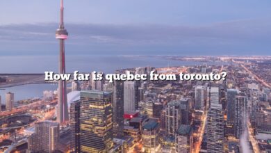 How far is quebec from toronto?