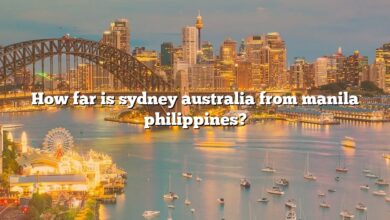 How far is sydney australia from manila philippines?