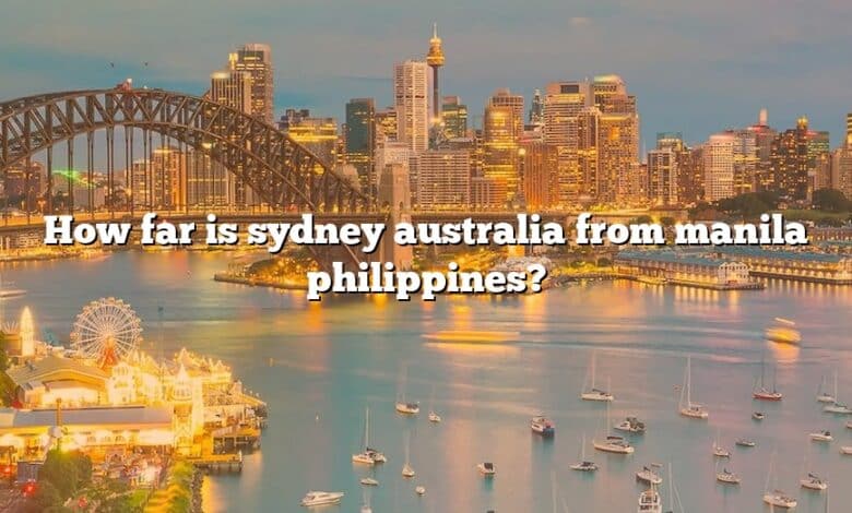 How far is sydney australia from manila philippines?