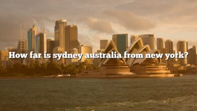 How far is sydney australia from new york?