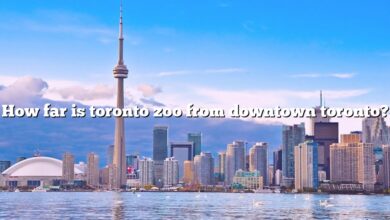 How far is toronto zoo from downtown toronto?