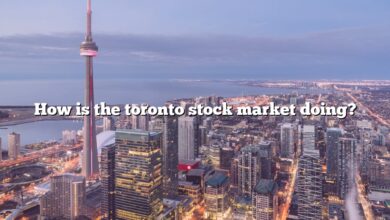 How is the toronto stock market doing?