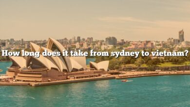 How long does it take from sydney to vietnam?