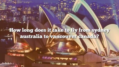 How long does it take to fly from sydney australia to vancouver canada?