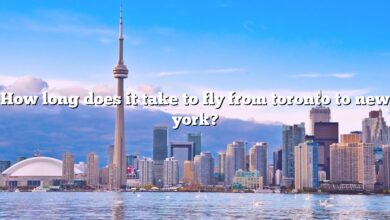 How long does it take to fly from toronto to new york?