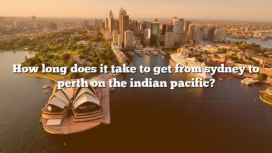 How long does it take to get from sydney to perth on the indian pacific?