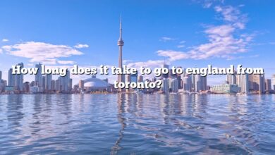 How long does it take to go to england from toronto?