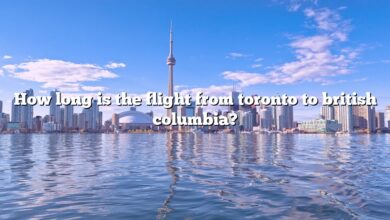 How long is the flight from toronto to british columbia?