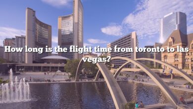 How long is the flight time from toronto to las vegas?
