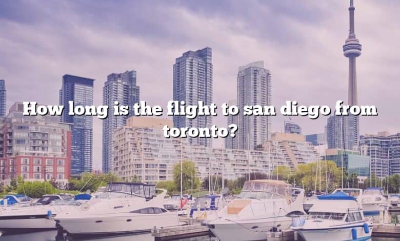 How long is the flight to san diego from toronto?