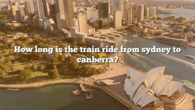 How long is the train ride from sydney to canberra?