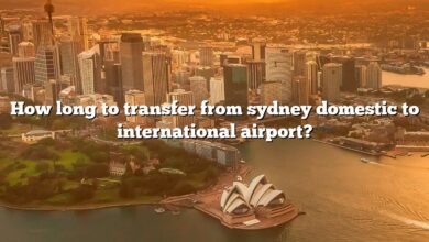 How long to transfer from sydney domestic to international airport?