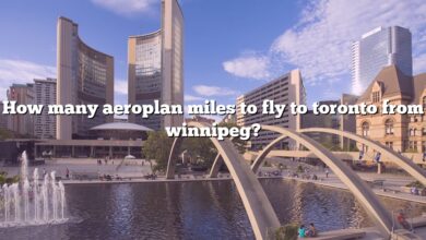 How many aeroplan miles to fly to toronto from winnipeg?