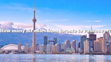 How many air miles from toronto to vancouver?