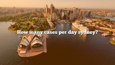 How many cases per day sydney?