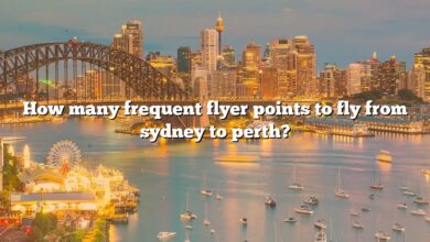 How many frequent flyer points to fly from sydney to perth?
