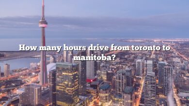 How many hours drive from toronto to manitoba?