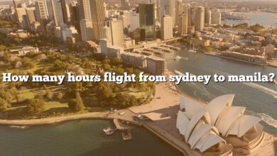 How many hours flight from sydney to manila?