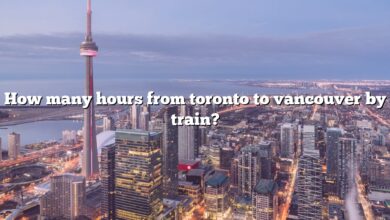 How many hours from toronto to vancouver by train?