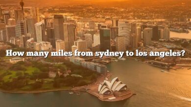 How many miles from sydney to los angeles?