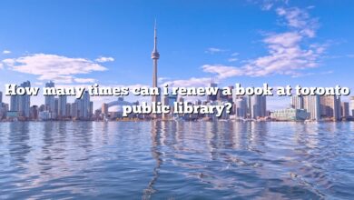 How many times can i renew a book at toronto public library?
