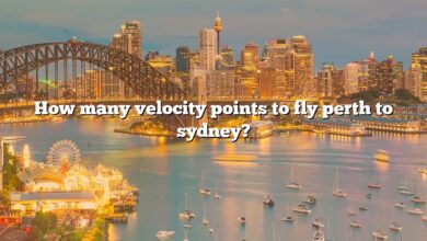 How many velocity points to fly perth to sydney?
