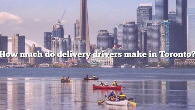 How much do delivery drivers make in Toronto?