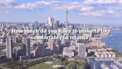 How much do you have to make to live comfortably in toronto?