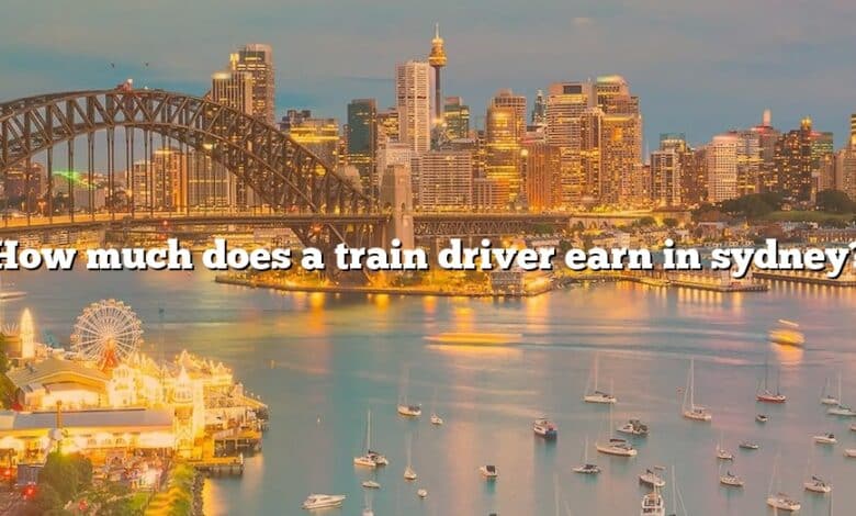 How much does a train driver earn in sydney?