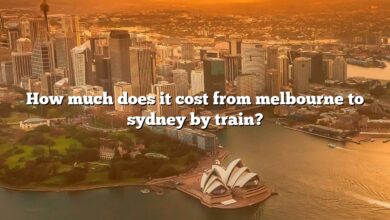 How much does it cost from melbourne to sydney by train?