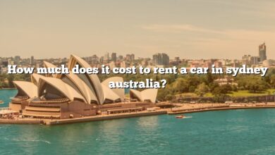 How much does it cost to rent a car in sydney australia?